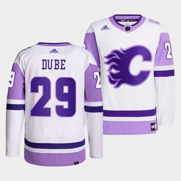 Calgary Flames Dillon Dube 2021 HockeyFightsCancer...