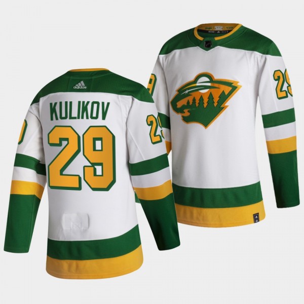 Dmitry Kulikov #29 Wild 2021 Reverse Retro Special Edition White Jersey