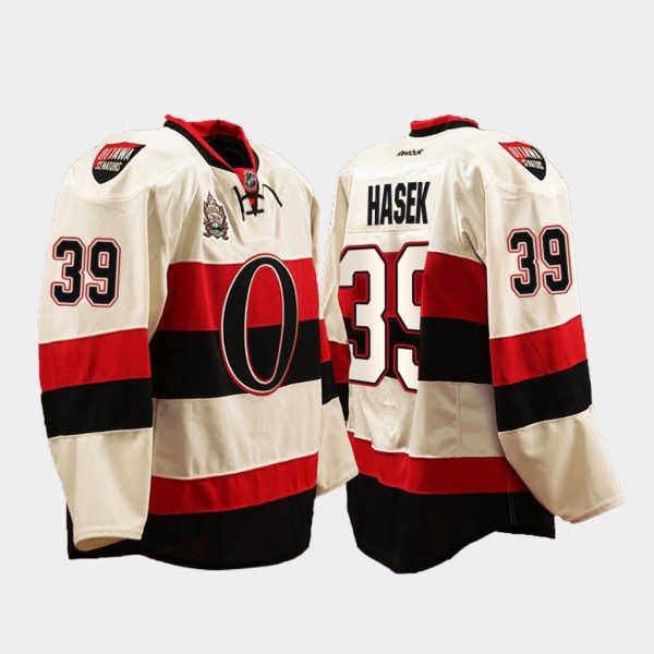 Dominik Hasek Ottawa Senators Heritage Classic Whi...