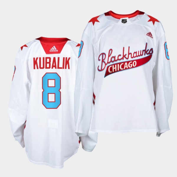 Dominik Kubalik #8 Blackhawks 2021 One Community N...