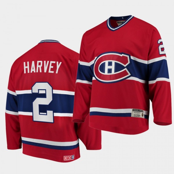 Doug Harvey Canadiens #2 Heroes of Hockey Authenti...
