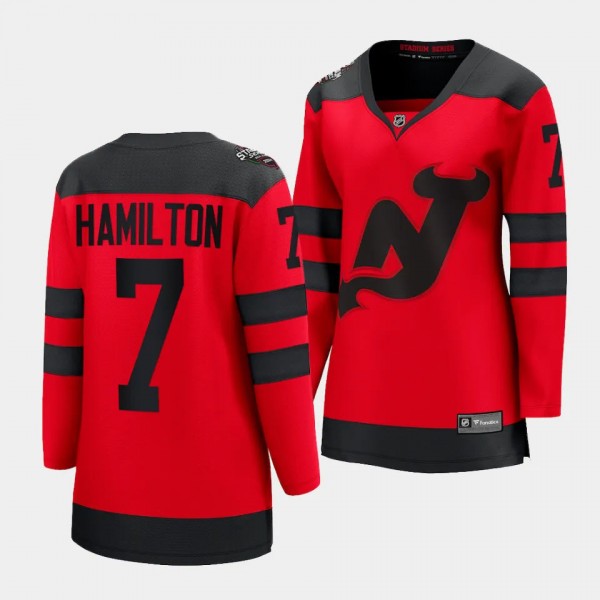 Dougie Hamilton New Jersey Devils 2024 NHL Stadium Series Women Breakaway Player 7 Jersey