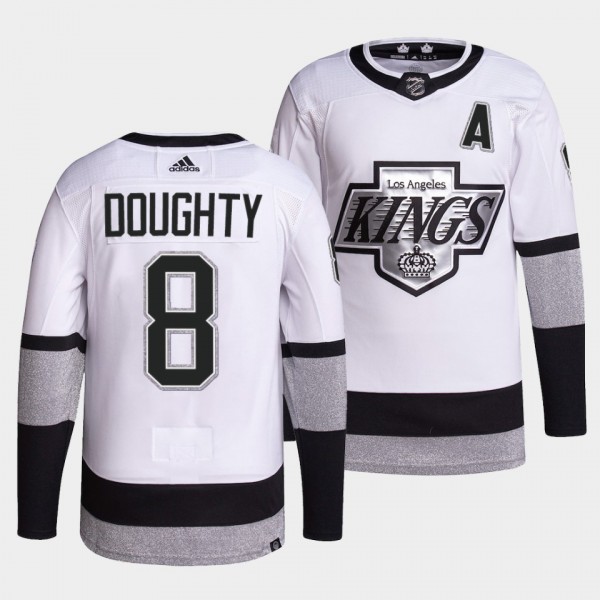 Drew Doughty #8 Kings Alternate White Jersey 2021-22 Primegreen Authentic Pro