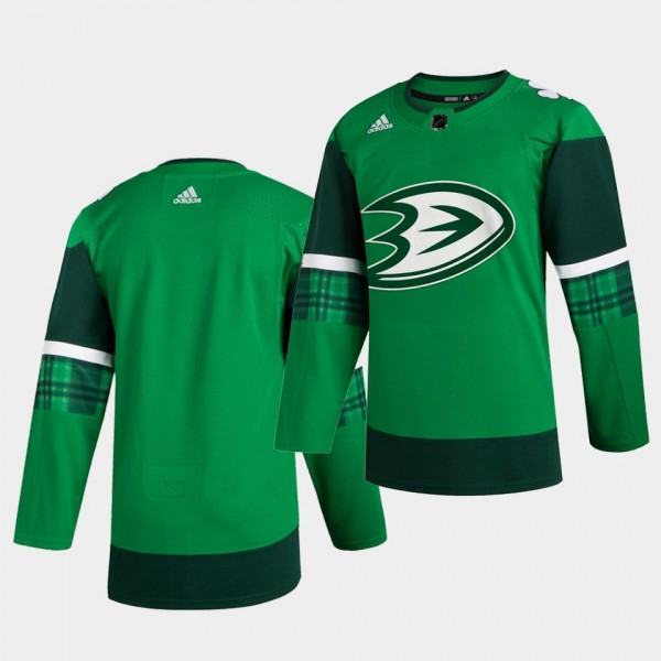 Ducks 2020 St. Patrick's Day Green Authentic Team ...