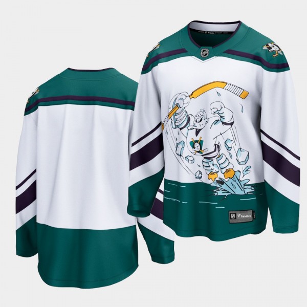Anaheim Ducks 2021 Special Edition White Retro Men...