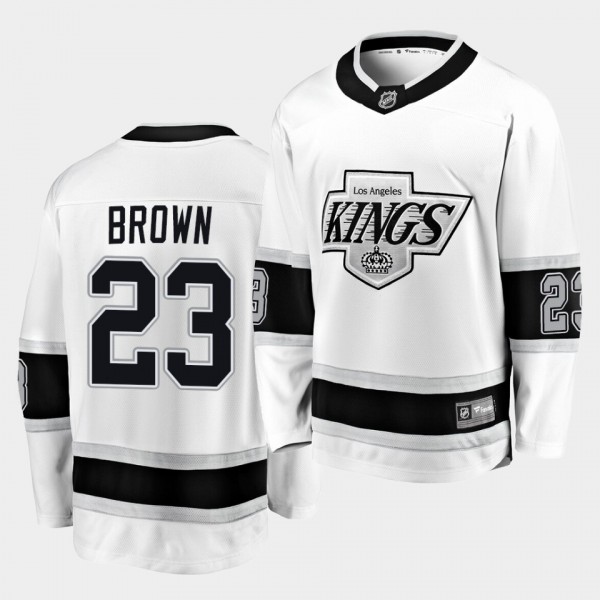 Dustin Brown #23 Kings Heritage White Premier Jers...