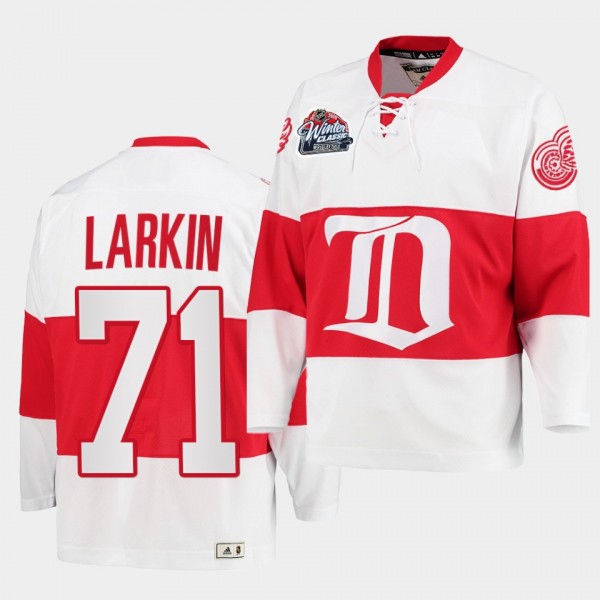 Dylan Larkin Detroit Red Wings Winter Classic White Throwback Jersey