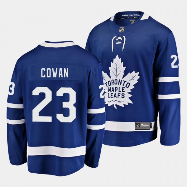 Toronto Maple Leafs Easton Cowan 2023 NHL Draft Bl...