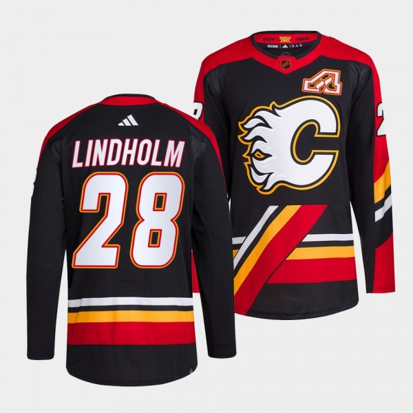 Elias Lindholm Calgary Flames 2022 Reverse Retro 2...