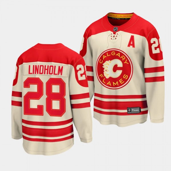 Calgary Flames Elias Lindholm 2023 NHL Heritage Cl...