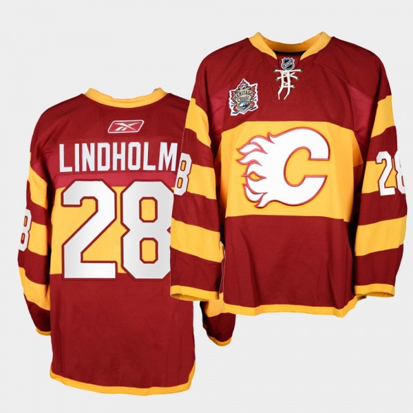 Elias Lindholm #28 Calgary Flames Heritage Classic...