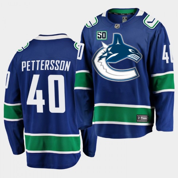 Elias Pettersson Canucks #40 Player Home Breakaway...