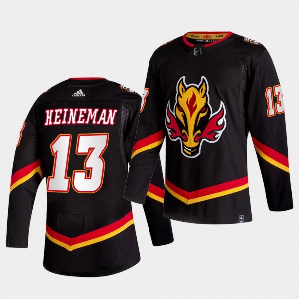 Calgary Flames 2021 Reverse Retro Emil Heineman Bl...