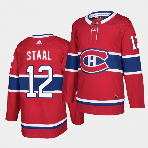 Eric Staal #12 Canadiens 2021 Authentic Home Red J...