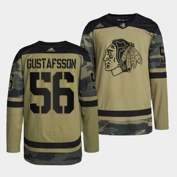 Erik Gustafsson Chicago Blackhawks Military Apprec...