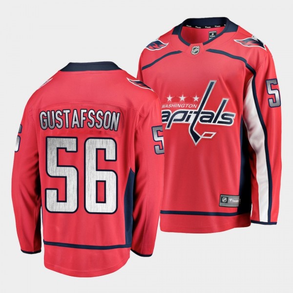 Erik Gustafsson Washington Capitals 2022 Home Red ...