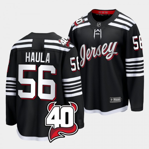 Erik Haula New Jersey Devils 2022 Alternate Black ...