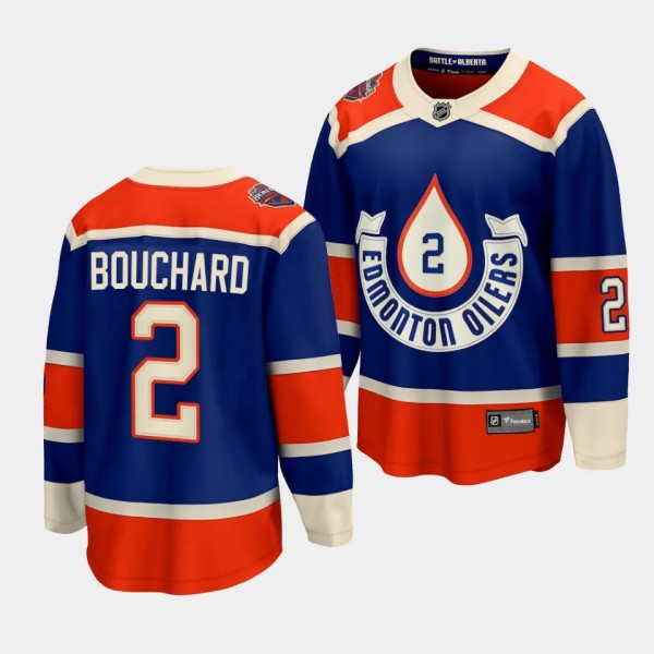 Evan Bouchard Edmonton Oilers 2023 NHL Heritage Cl...