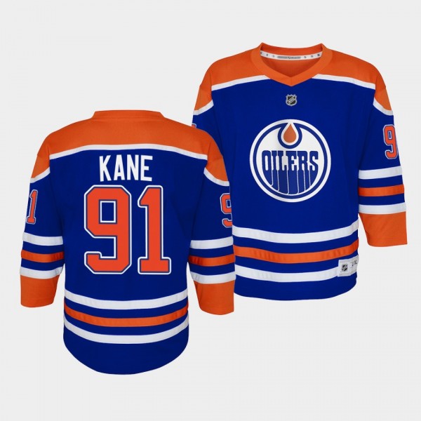 Evander Kane Edmonton Oilers Youth Jersey 2022-23 Home Royal Replica Player Jersey
