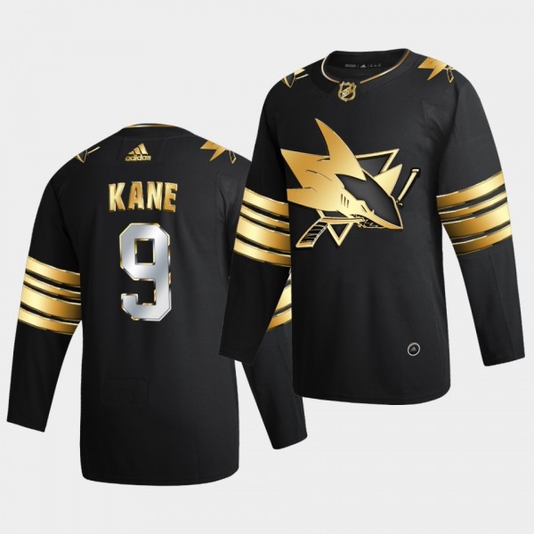 San Jose Sharks Evander Kane 2020-21 Golden Edition Limited Authentic Black Jersey