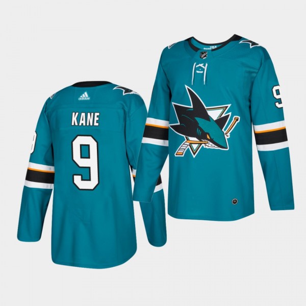 Evander Kane #9 Sharks Home Men's Jersey