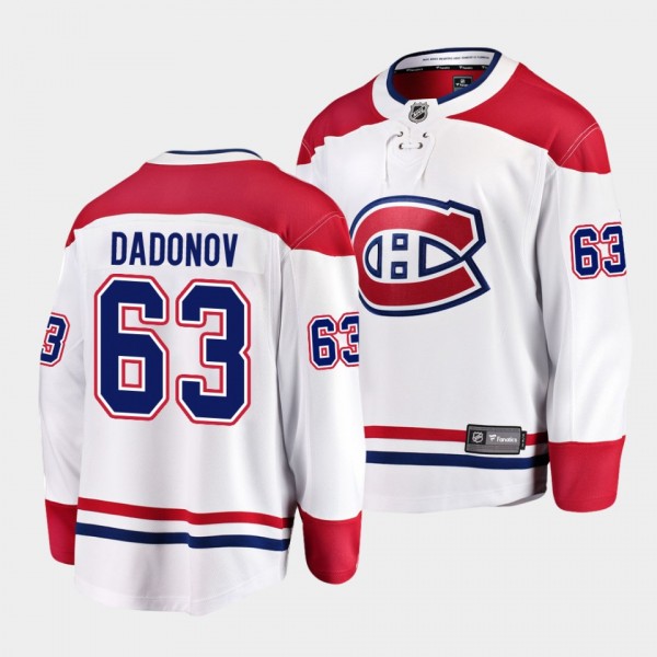 Evgenii Dadonov Montreal Canadiens Away 2022 White...