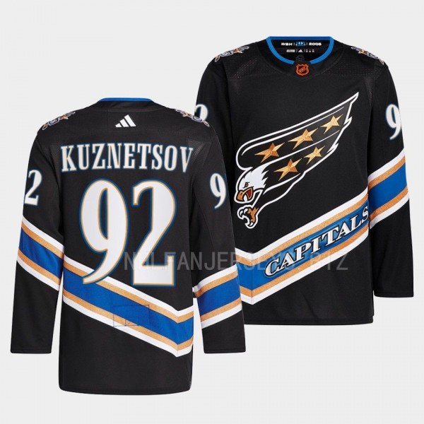 Reverse Retro 2.0 Evgeny Kuznetsov Washington Capitals Black #92 Authentic Primegreen Jersey 2022