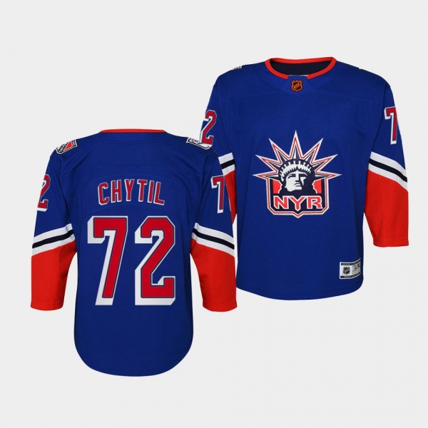 Youth Filip Chytil Rangers 2022 Special Edition 2.0 Replica Blue Jersey