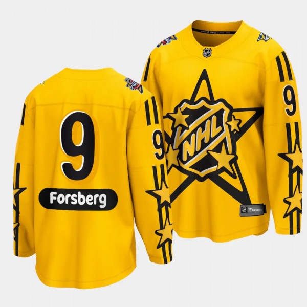 Filip Forsberg Nashville Predators 2024 NHL All-Star Game Yellow #9 Breakaway Jersey Men's