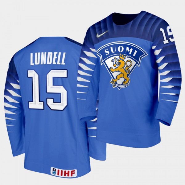 Finland Team Anton Lundell 2021 IIHF World Champio...