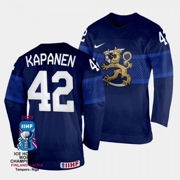 Finland #42 Kasperi Kapanen 2023 IIHF World Champi...