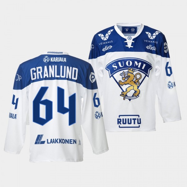 Mikael Granlund Finland Team 2021-22 Home Jersey W...