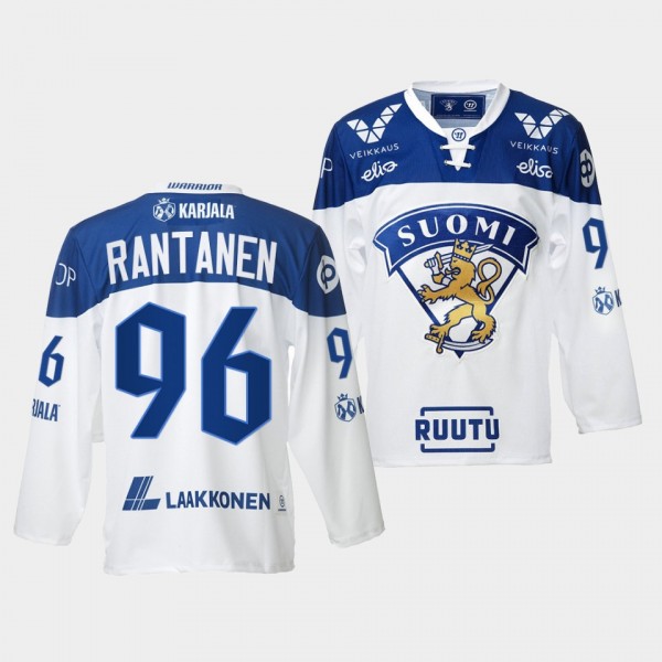 Mikko Rantanen Finland Team 2021-22 Home Jersey Wh...