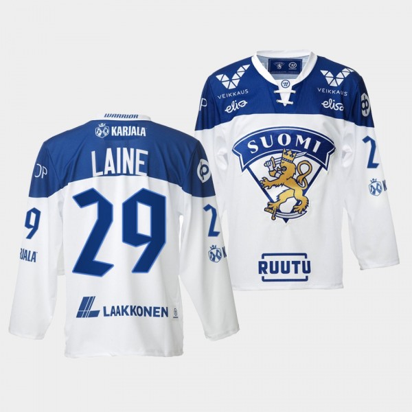 Patrik Laine Finland Team 2021-22 Home Jersey White