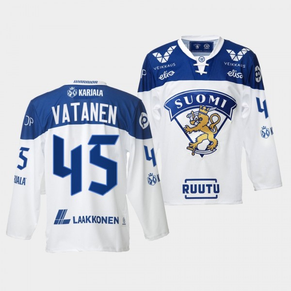 Sami Vatanen Finland Team 2021-22 Home Jersey Whit...