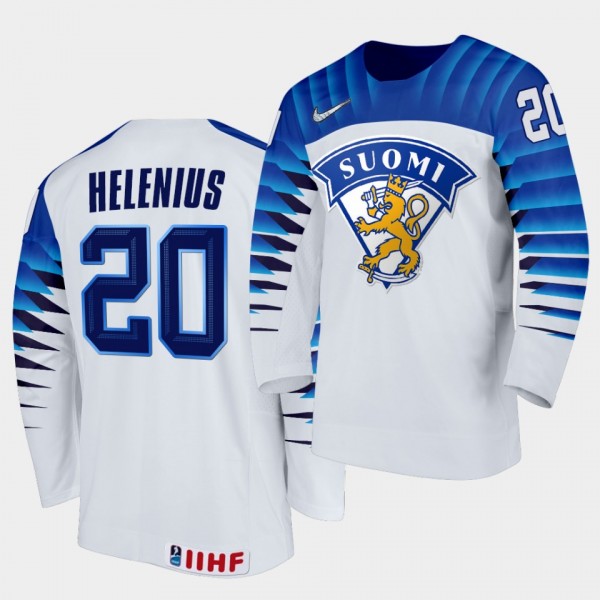 Samuel Helenius Finland Team 2021 IIHF World Junior Championship Jersey Home White