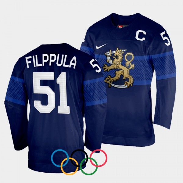 Valtteri Filppula #51 Finland 2022 Winter Olympics...