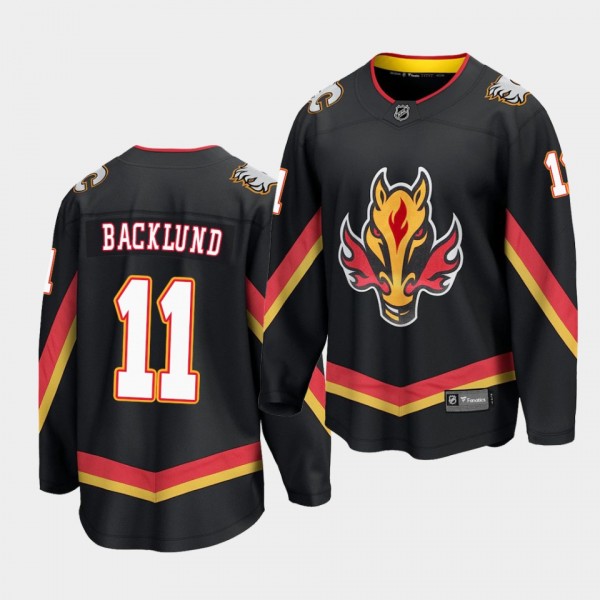 Mikael Backlund Calgary Flames Special Edition Bla...