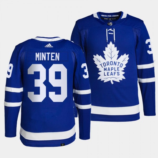 Fraser Minten Toronto Maple Leafs Home Blue #39 Pr...