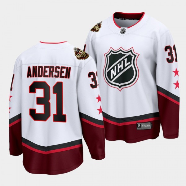 Frederik Andersen Hurricanes #31 2022 All-Star Jersey White Eastern Conference