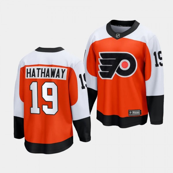 Philadelphia Flyers Garnet Hathaway 2023-24 Home Burnt Orange Premier Breakaway Player Jersey Men's