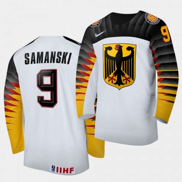 Joshua Samanski Germany Team 2021 IIHF World Junior Championship Jersey Home White