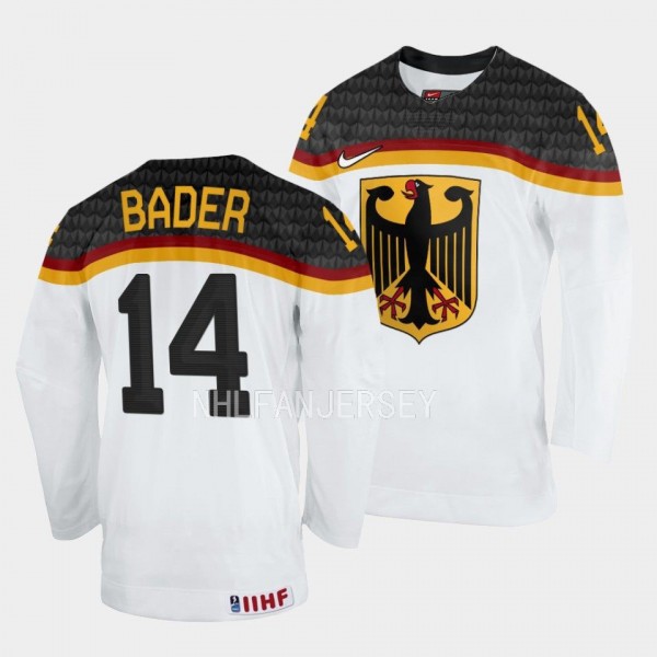 Germany #14 Quirin Bader 2023 IIHF World Junior Ch...