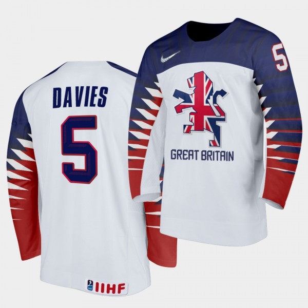 Great Britain Ben Davies 2021 IIHF World Champions...