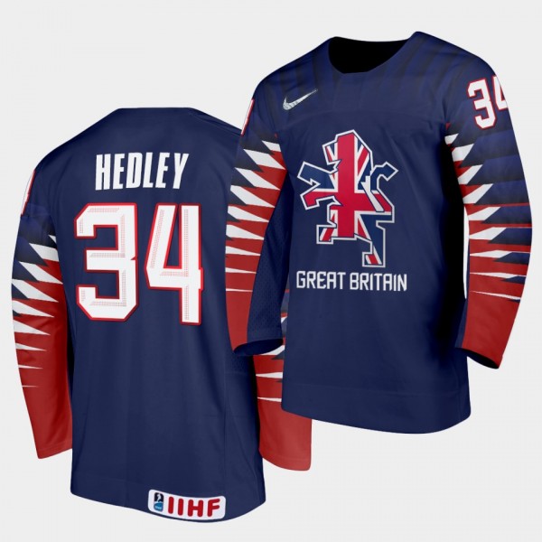 Great Britain Jordan Hedley 2021 IIHF World Champi...