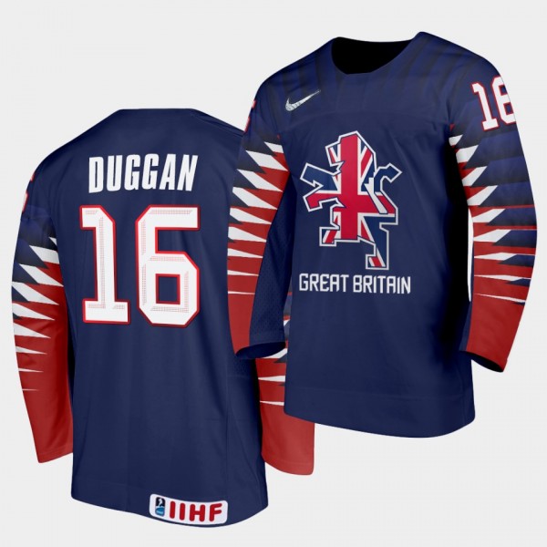 Great Britain Sam Duggan 2021 IIHF World Champions...
