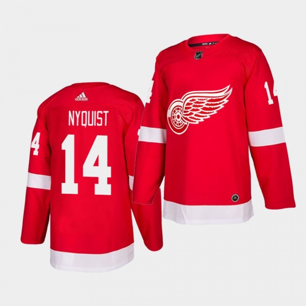 Gustav Nyquist #14 Red Wings Authentic Home Men's ...