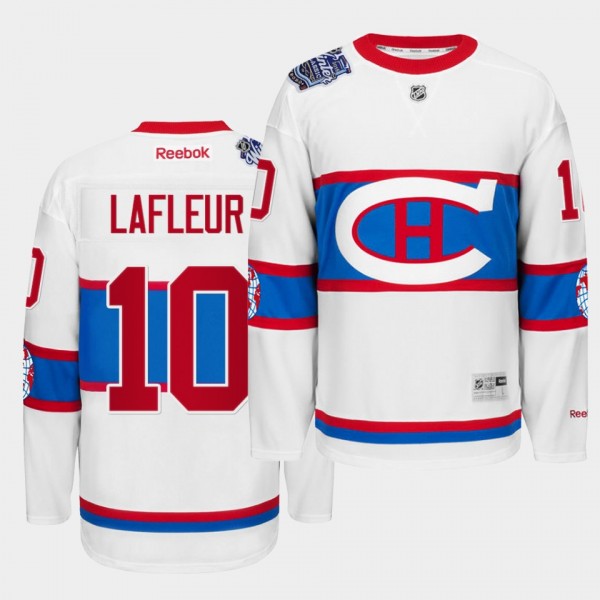 Guy Lafleur Montreal Canadiens Throwback to World White Winter Classic Jersey