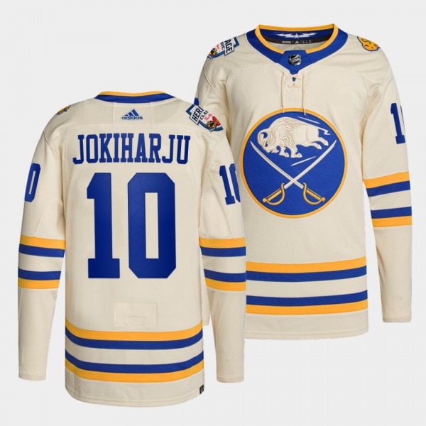 Buffalo Sabres 2022 Heritage Classic Henri Jokiharju #10 White Jersey Primegreen Authentic