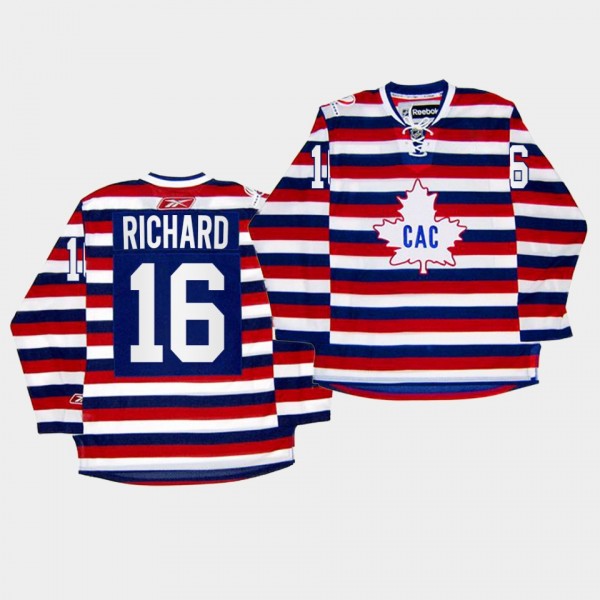 Henri Richard Montreal Canadiens 100th Anniversary Celebration Red Retro Jersey